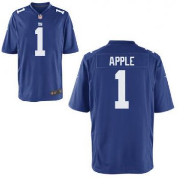 Youth New York Giants #1 Eli Apple Nike Royal 2016 Draft Pick Game Jersey