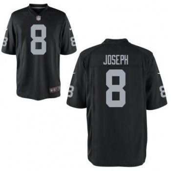 Youth Oakland Raiders #8 Karl Joseph Nike Black 2016 Draft Pick Game Jersey