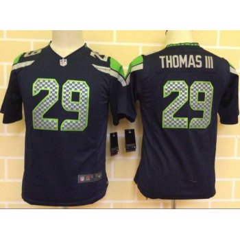 Youth Seattle Seahawks #29 Earl Thomas III Nike Navy Blue Game Jersey