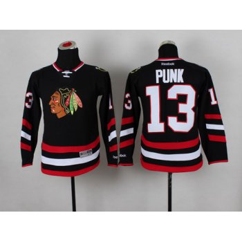 Chicago Blackhawks #13 CM Punk 2014 Stadium Series Black Kids Jersey