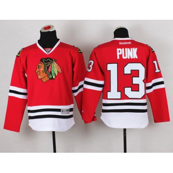 Chicago Blackhawks #13 CM Punk Red Kids Jersey