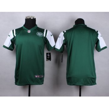 Nike New York Jets Blank Green Game Kids Jersey