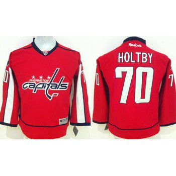 Washington Capitals #70 Braden Holtby 2015 Red Kids Jersey