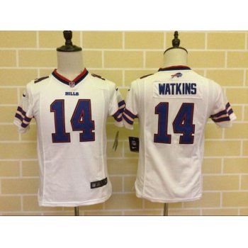 Youth Buffalo Bills #14 Sammy Watkins White Road NFL Nike Game Jersey