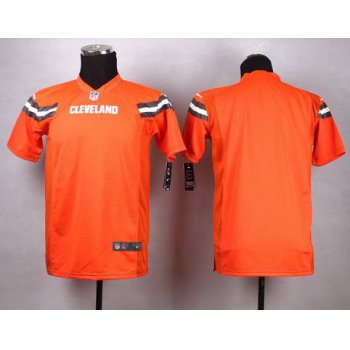 Youth Cleveland Browns Blank 2015 Nike Orange Game Jersey