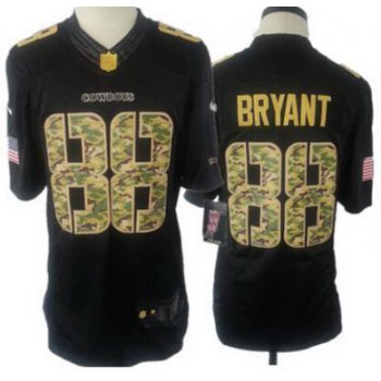 Youth Dallas Cowboys #88 Dez Bryant Nike Salute To Service Black Limited Jersey