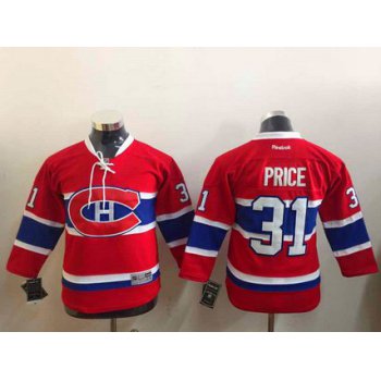 Youth Montreal Canadiens #31 Carey Price Reebok Red 2015-16 Premier Hockey Jersey