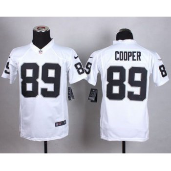 Youth Oakland Raiders #89 Amari Cooper Nike White Game Jersey