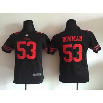 Youth San Francisco 49ers #53 NaVorro Bowman 2015 Nike Black Game Jersey