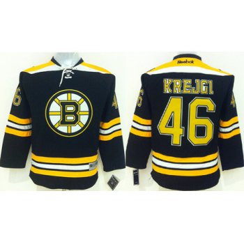 Boston Bruins #46 David Krejci Black Kids Jersey