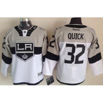 Los Angeles Kings #32 Jonathan Quick 2015 Stadium Series Gray/White Kids Jersey