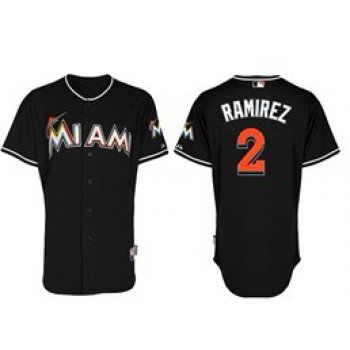 Miami Marlins #2 Hanley Ramirez Black Kids Jersey