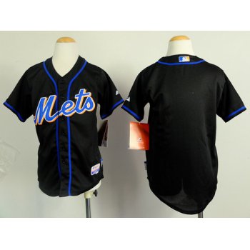 New York Mets Blank Black Kids Jersey