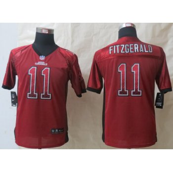 Nike Arizona Cardinals #11 Larry Fitzgerald Drift Fashion Red Kids Jersey