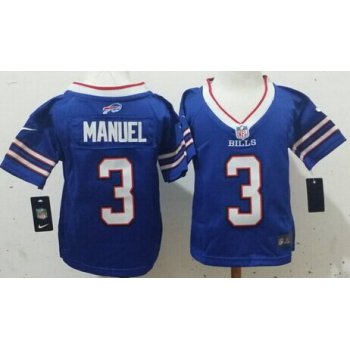 Nike Buffalo Bills #3 EJ Manuel 2013 Light Blue Toddlers Jersey