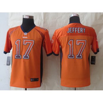 Nike Chicago Bears #17 Alshon Jeffery Drift Fashion Orange Kids Jersey