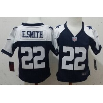 Nike Dallas Cowboys #22 Emmitt Smith Blue Thanksgiving Toddlers Jersey