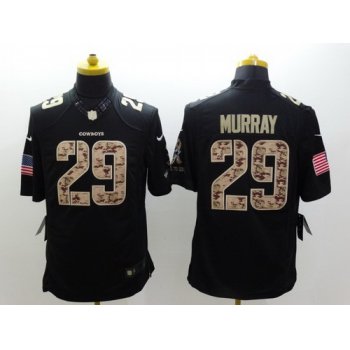 Nike Dallas Cowboys #29 DeMarco Murray Salute to Service Black Limited Kids Jersey