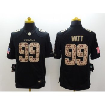 Nike Houston Texans #99 J.J. Watt Salute to Service Black Limited Kids Jersey