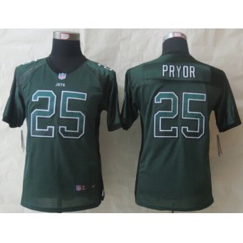 Nike New York Jets #25 Calvin Pryor Drift Fashion Green Kids Jersey