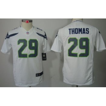 Nike Seattle Seahawks #29 Earl Thomas White Limited Kids Jersey