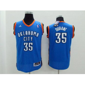 Oklahoma City Thunder #35 Kevin Durant Blue Kids Jersey