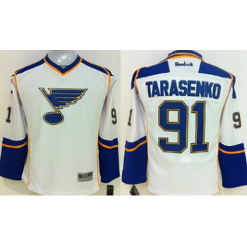 St. Louis Blues #91 Vladimir Tarasenko White Kids Jersey