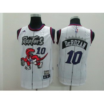 Toronto Raptors #10 Demar DeRozan Hardwood Classic White Swingman Kids Jersey