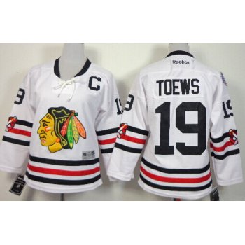 Chicago Blackhawks #19 Jonathan Toews 2015 Winter Classic White Kids Jersey