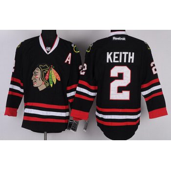 Chicago Blackhawks #2 Duncan Keith Black Kids Jersey