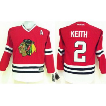 Chicago Blackhawks #2 Duncan Keith Red Kids Jersey