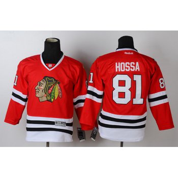 Chicago Blackhawks #81 Marian Hossa Red Kids Jersey