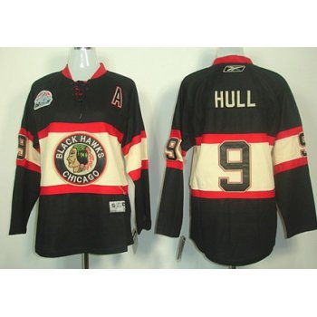 Chicago Blackhawks #9 Bobby Hull Black Third Kids Jersey