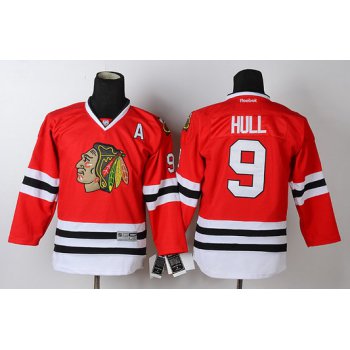 Chicago Blackhawks #9 Bobby Hull Red Kids Jersey