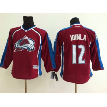 Colorado Avalanche #12 Jarome Iginla Red Kids Jersey