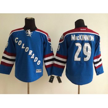 Colorado Avalanche #29 Nathan MacKinnon Blue Third Kids Jersey