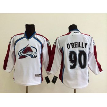 Colorado Avalanche #90 Ryan O'Reilly White Kids Jersey