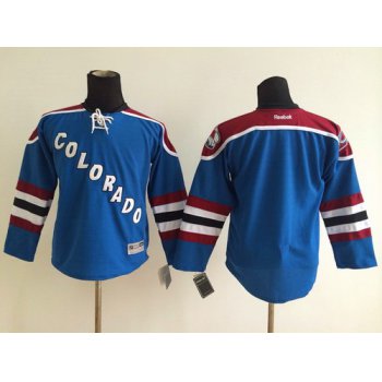 Colorado Avalanche Blank Blue Third Kids Jersey