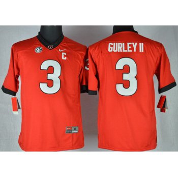 Georgia Bulldogs #3 Todd Gurley II 2013 Red Limited Kids Jersey