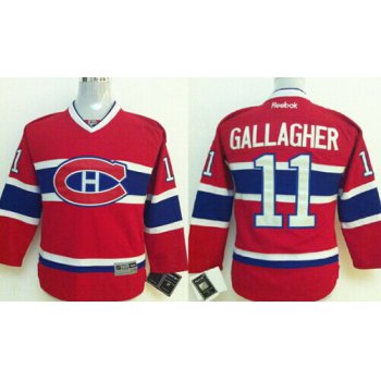 Montreal Canadiens #11 Brendan Gallagher Red Kids Jersey