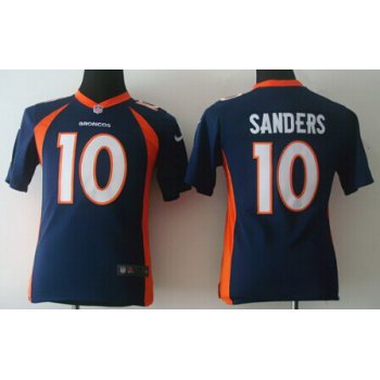 Nike Denver Broncos #10 Emmanuel Sanders 2013 Blue Game Kids Jersey