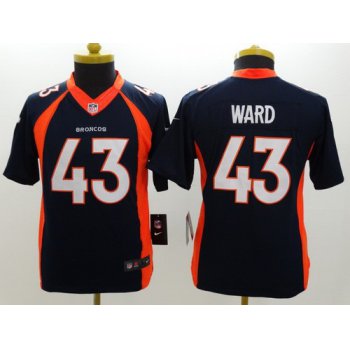 Nike Denver Broncos #43 T.J. Ward 2013 Blue Limited Kids Jersey