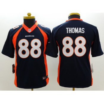 Nike Denver Broncos #88 Demaryius Thomas 2013 Blue Limited Kids Jersey