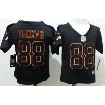 Nike Denver Broncos #88 Demaryius Thomas Lights Out Black Toddlers Jersey