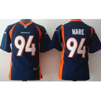 Nike Denver Broncos #94 DeMarcus Ware 2013 Blue Game Kids Jersey