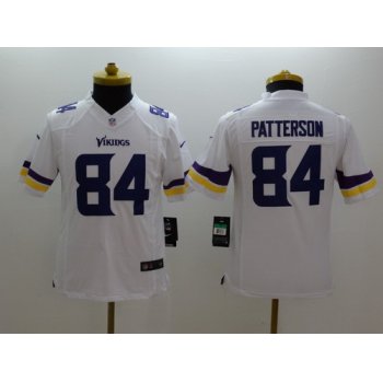 Nike Minnesota Vikings #84 Cordarrelle Patterson 2013 White Limited Kids Jersey