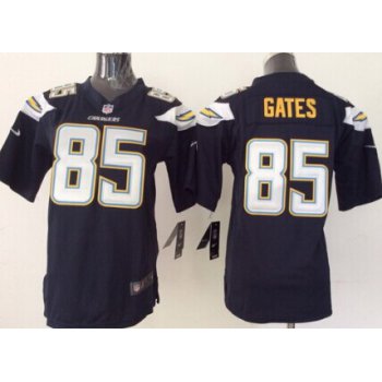 Nike San Diego Chargers #85 Antonio Gates 2013 Navy Blue Game Kids Jersey