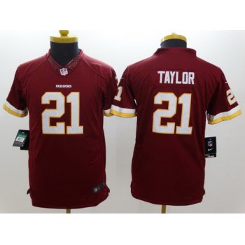 Nike Washington Redskins #21 Sean Taylor Red Limited Kids Jersey