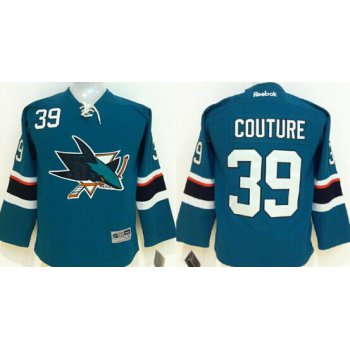 San Jose Sharks #39 Logan Couture 2014 Blue Kids Jersey