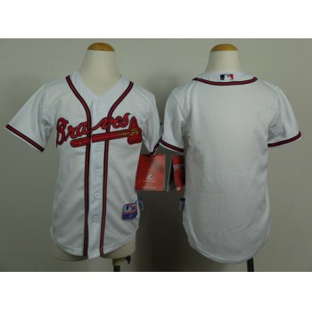 Atlanta Braves Blank White Kids Jersey